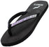 Norty WOMENS 5-10 SANDAL FLIP FLOP BLACK   12051